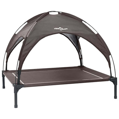 Dog Bed Folding Manual Brown 90 x 81 x 80.5 cm Steel