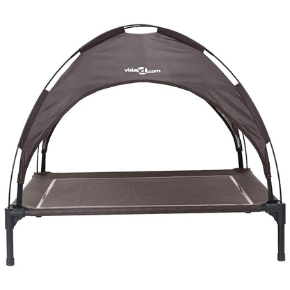 Dog Bed Folding Manual Brown 90 x 81 x 80.5 cm Steel