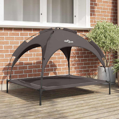 Dog Bed Folding Manual Brown 104 x 86 x 84.5 cm Steel