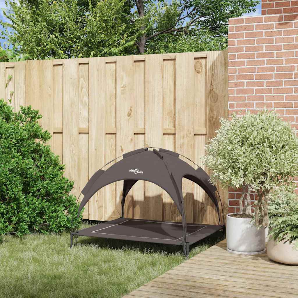 Dog Bed Folding Manual Brown 104 x 86 x 84.5 cm Steel