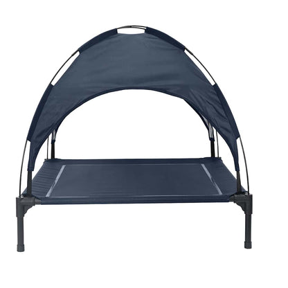 Dog Bed Folding Manual Navy Blue 104 x 86 x 84.5 cm Steel