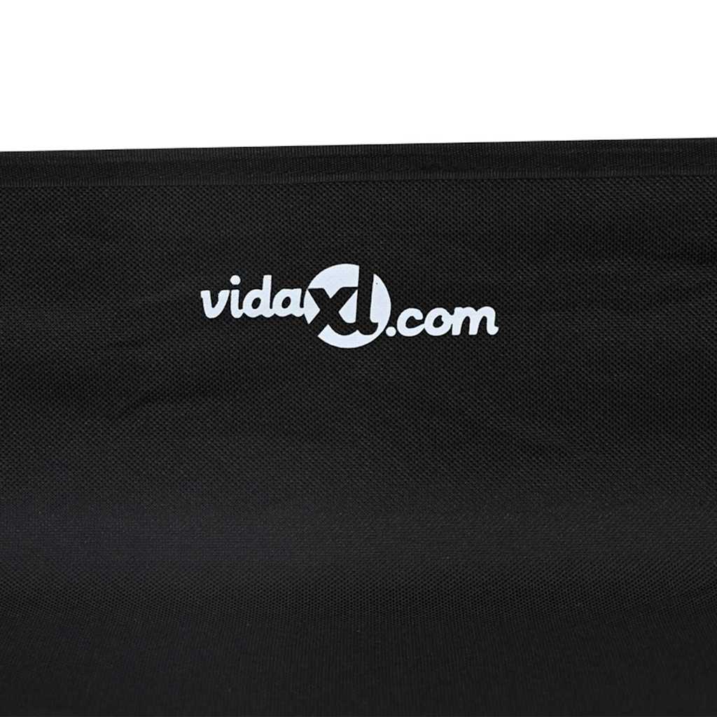 Dog Bed Folding Manual Black 75 x 75 x 30 cm Steel