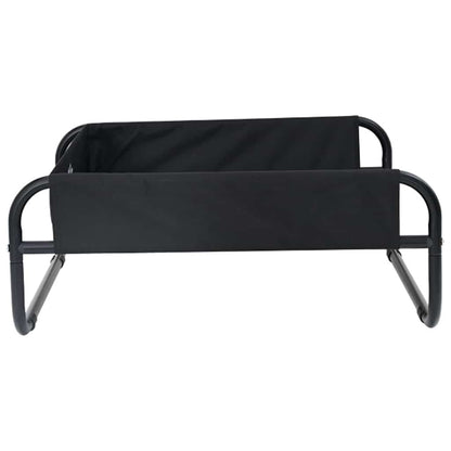 Dog Bed Folding Manual Black 75 x 75 x 30 cm Steel