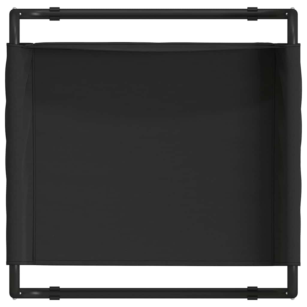 Dog Bed Folding Manual Black 75 x 75 x 30 cm Steel