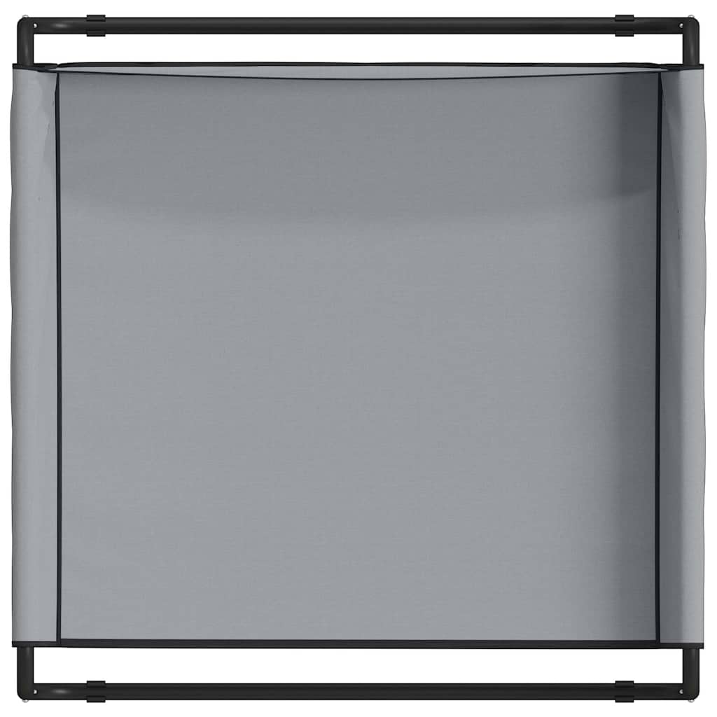 Dog Bed Folding Manual Light Grey 85 x 85 x 33 cm Steel