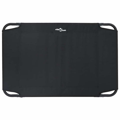Dog Bed Folding Manual Black 90 x 55 x 18 cm Steel
