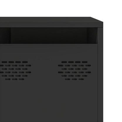 TV Cabinet Black 202x39x43,5 cm Cold-rolled Steel