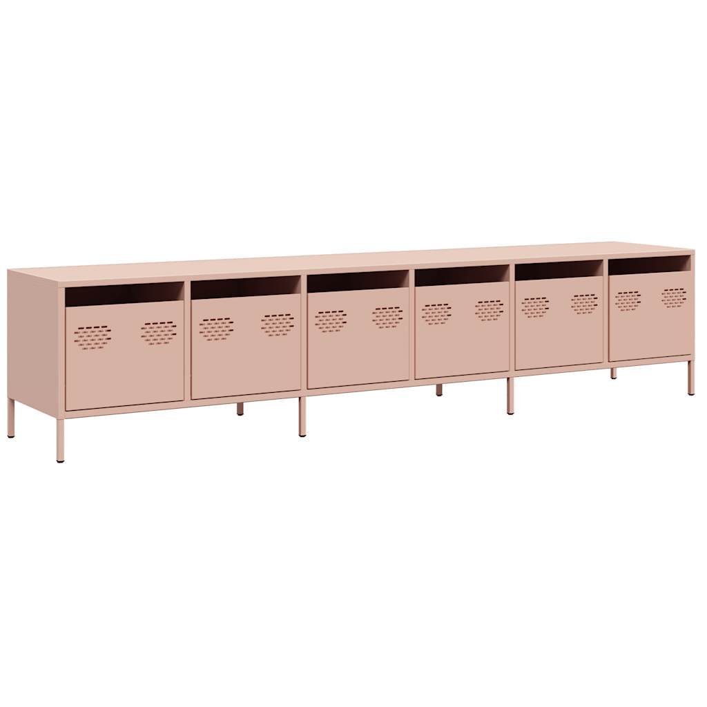 TV Cabinet Pink 202x39x43,5 cm Cold-rolled Steel