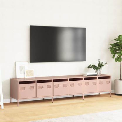 TV Cabinet Pink 202x39x43,5 cm Cold-rolled Steel