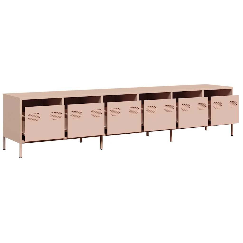TV Cabinet Pink 202x39x43,5 cm Cold-rolled Steel