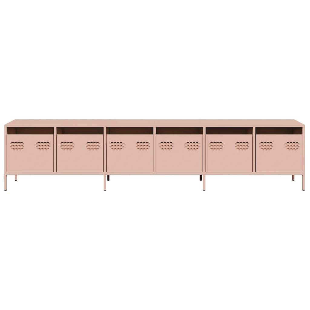 TV Cabinet Pink 202x39x43,5 cm Cold-rolled Steel