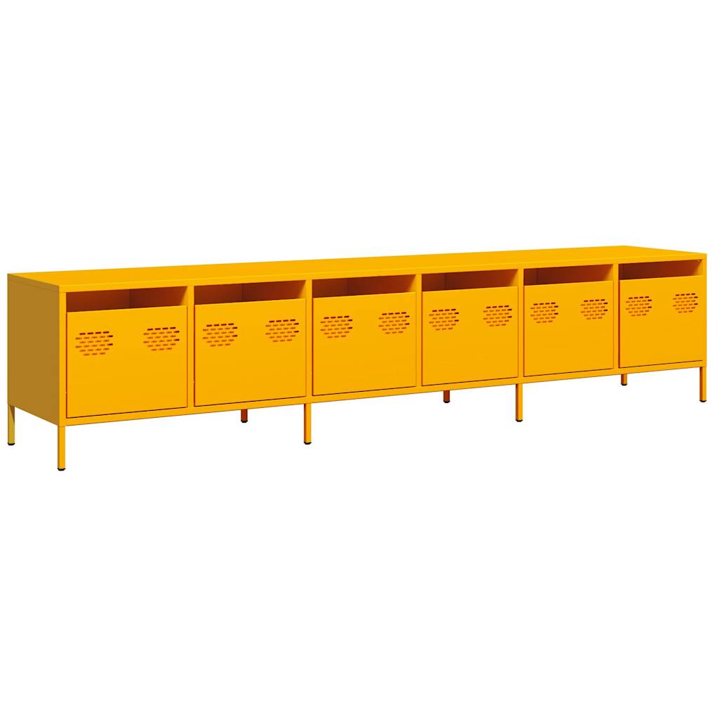 TV Cabinet Mustard Yellow 202x39x43,5 cm Cold-rolled Steel