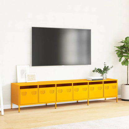 TV Cabinet Mustard Yellow 202x39x43,5 cm Cold-rolled Steel