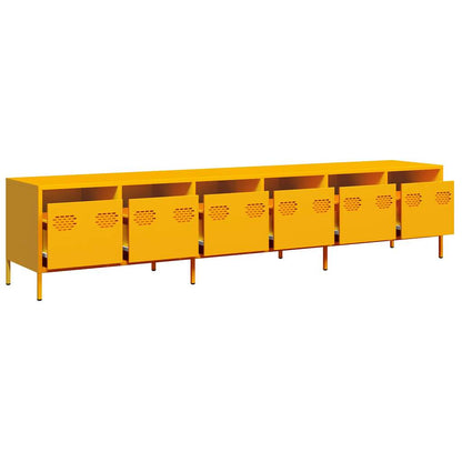 TV Cabinet Mustard Yellow 202x39x43,5 cm Cold-rolled Steel