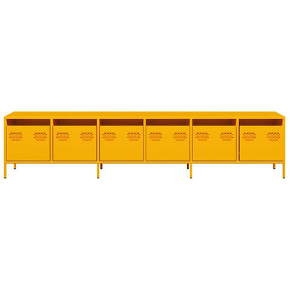 TV Cabinet Mustard Yellow 202x39x43,5 cm Cold-rolled Steel