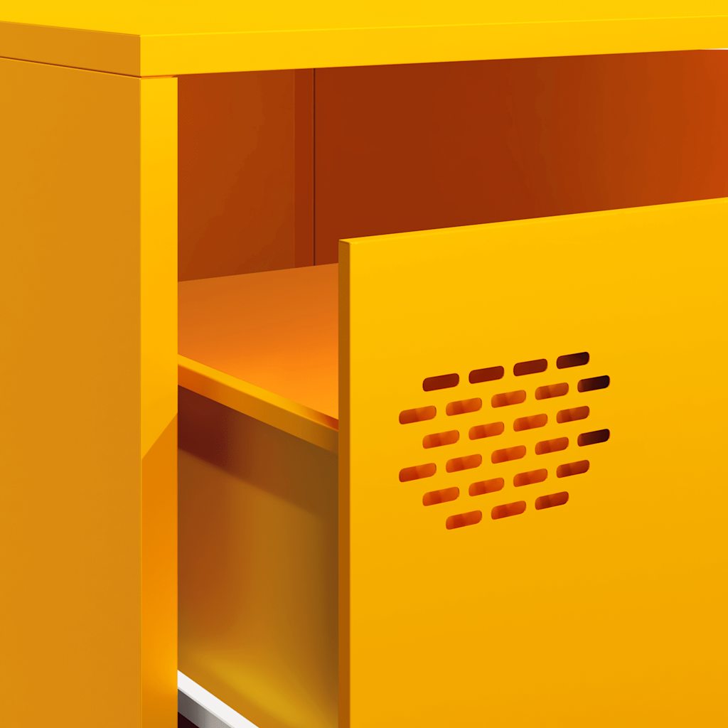 TV Cabinet Mustard Yellow 202x39x43,5 cm Cold-rolled Steel