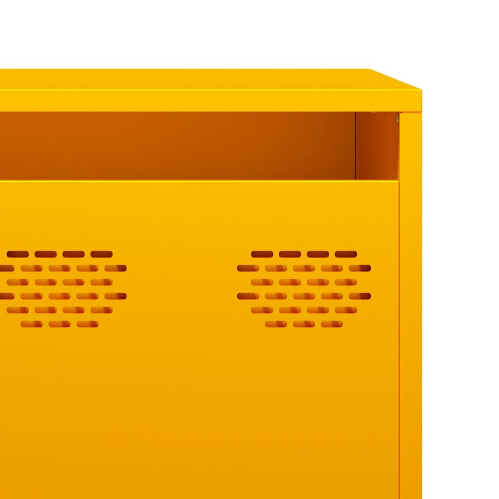 TV Cabinet Mustard Yellow 202x39x43,5 cm Cold-rolled Steel