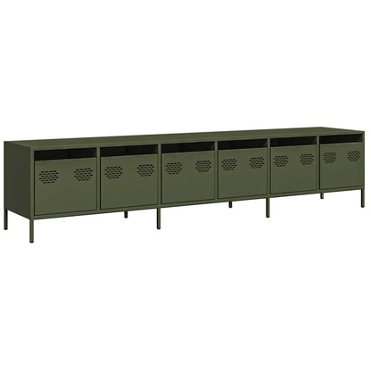 TV Cabinet Olive Green 202x39x43,5 cm Cold-rolled Steel