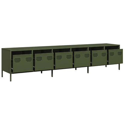TV Cabinet Olive Green 202x39x43,5 cm Cold-rolled Steel