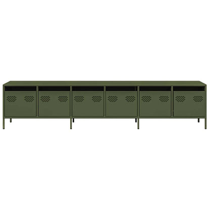 TV Cabinet Olive Green 202x39x43,5 cm Cold-rolled Steel