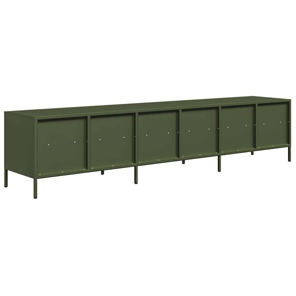 TV Cabinet Olive Green 202x39x43,5 cm Cold-rolled Steel
