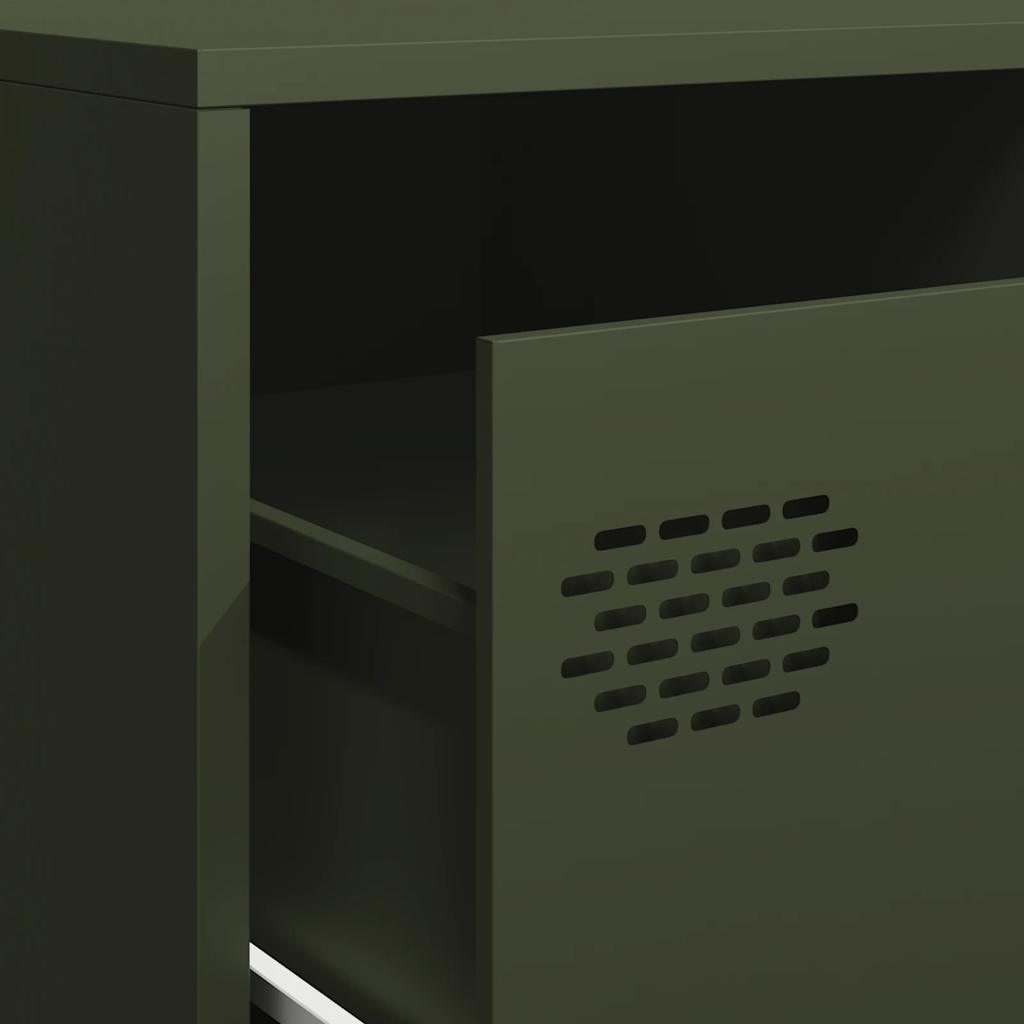 TV Cabinet Olive Green 202x39x43,5 cm Cold-rolled Steel