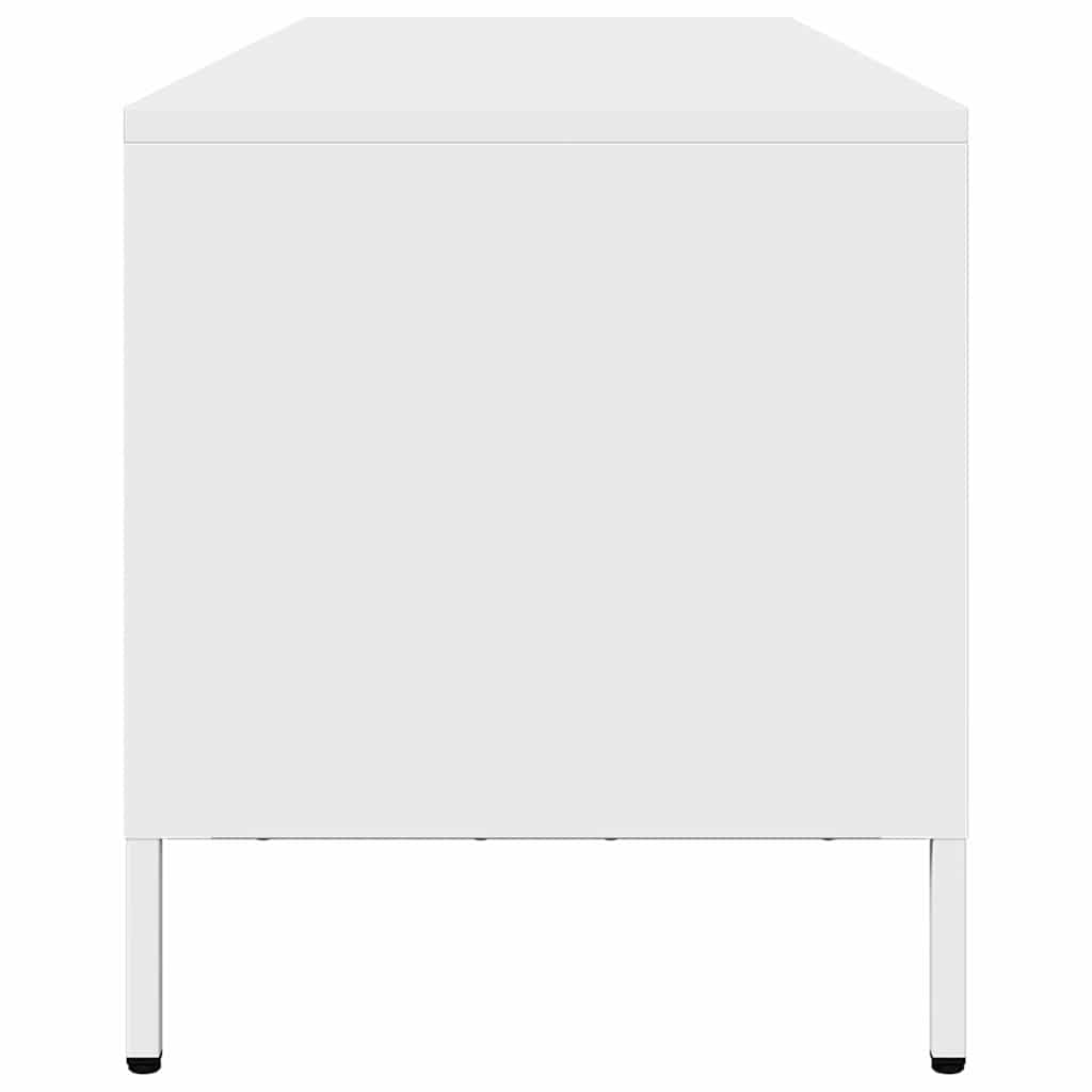 TV Cabinet White 202x39x43,5 cm Cold-rolled Steel