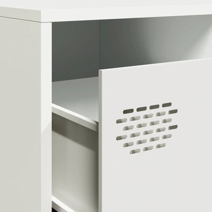 TV Cabinet White 202x39x43,5 cm Cold-rolled Steel