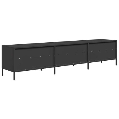 TV Cabinet Black 202x39x43,5 cm Cold-rolled Steel