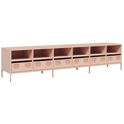 TV Cabinet Pink 202x39x43,5 cm Cold-rolled Steel