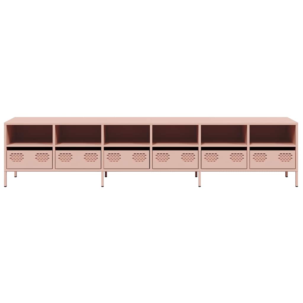 TV Cabinet Pink 202x39x43,5 cm Cold-rolled Steel