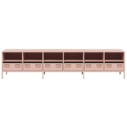 TV Cabinet Pink 202x39x43,5 cm Cold-rolled Steel