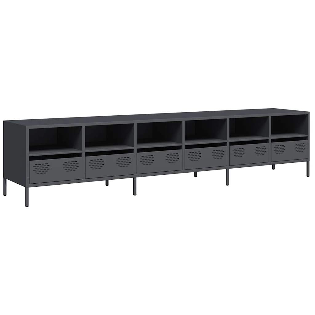 TV Cabinet Anthracite 202x39x43,5 cm Cold-rolled Steel