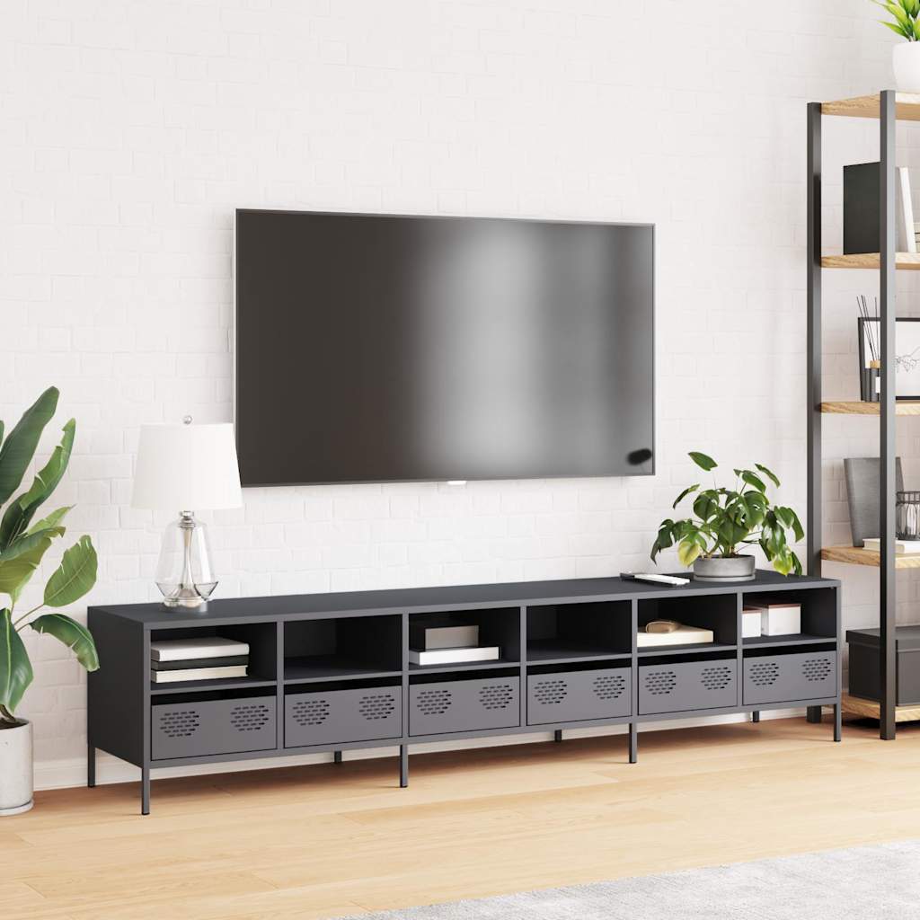 TV Cabinet Anthracite 202x39x43,5 cm Cold-rolled Steel
