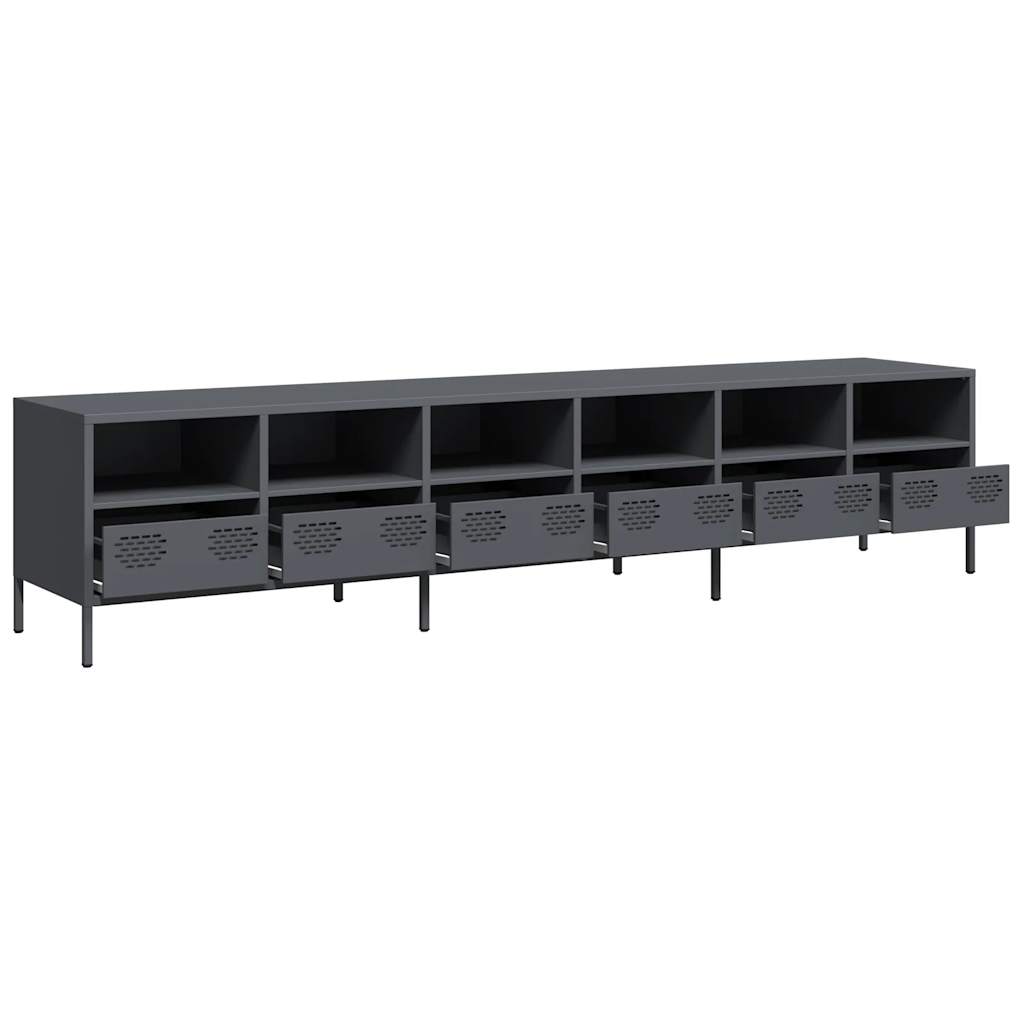 TV Cabinet Anthracite 202x39x43,5 cm Cold-rolled Steel