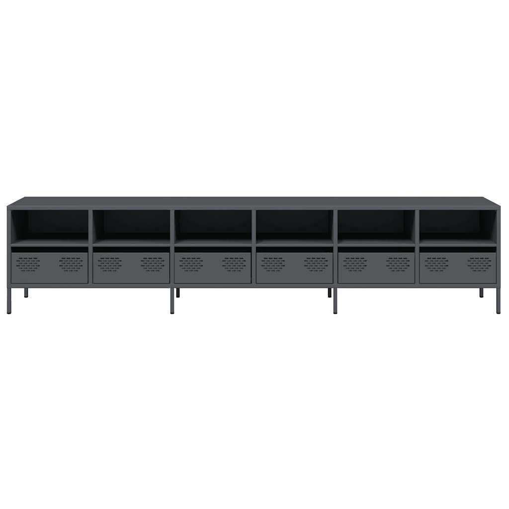 TV Cabinet Anthracite 202x39x43,5 cm Cold-rolled Steel