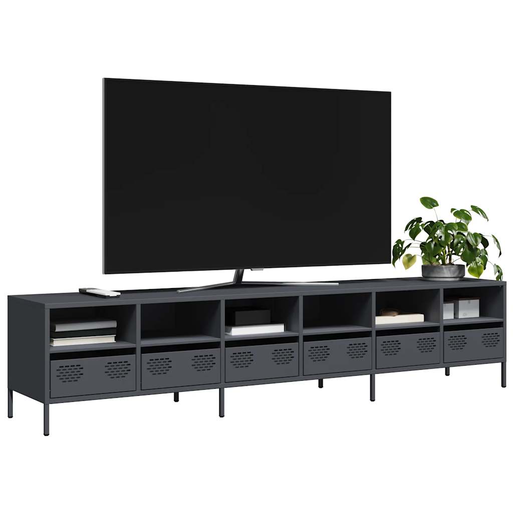 TV Cabinet Anthracite 202x39x43,5 cm Cold-rolled Steel