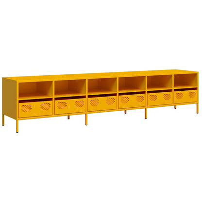 TV Cabinet Mustard Yellow 202x39x43,5 cm Cold-rolled Steel