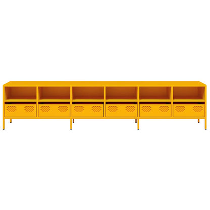 TV Cabinet Mustard Yellow 202x39x43,5 cm Cold-rolled Steel