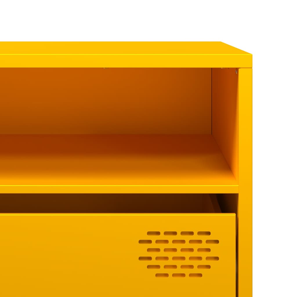 TV Cabinet Mustard Yellow 202x39x43,5 cm Cold-rolled Steel