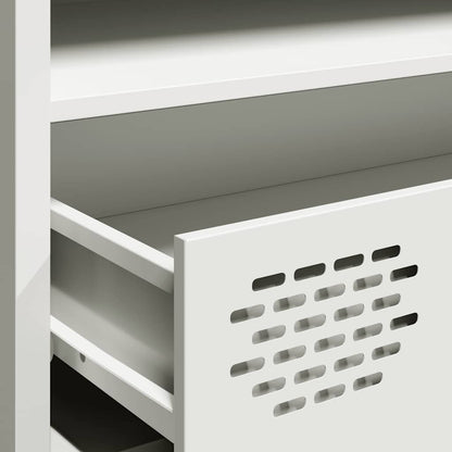 TV Cabinet White 202x39x43,5 cm Cold-rolled Steel