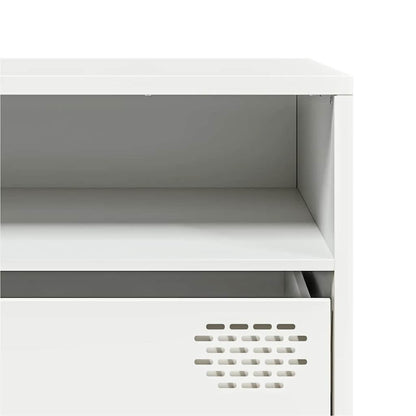 TV Cabinet White 202x39x43,5 cm Cold-rolled Steel