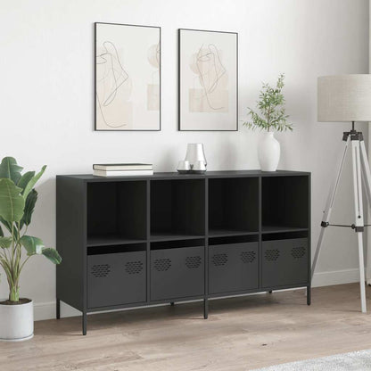 Sideboard Black 135x39x73,5 cm Cold-rolled Steel