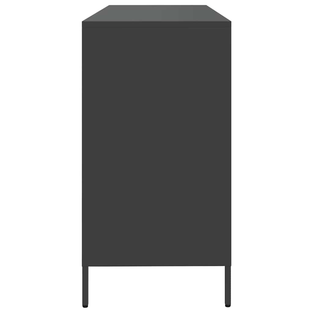 Sideboard Black 135x39x73,5 cm Cold-rolled Steel