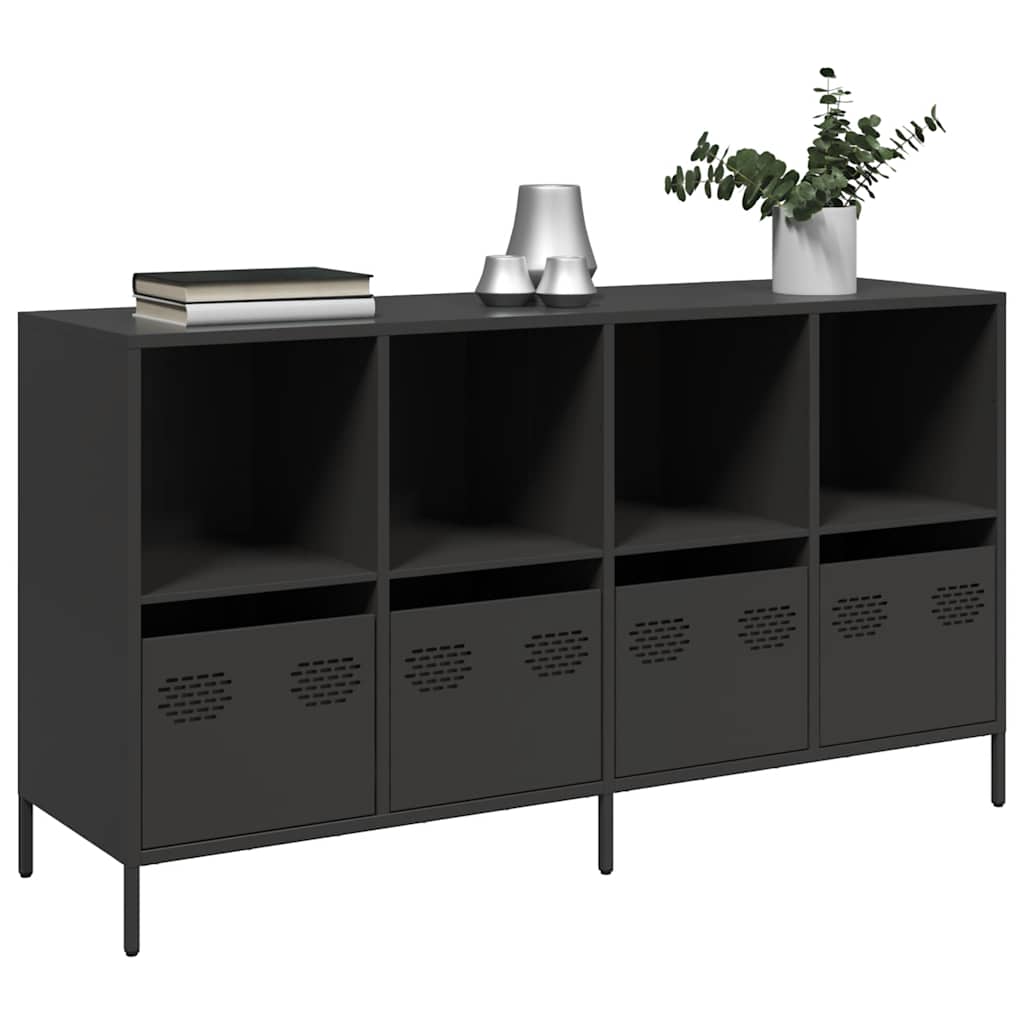 Sideboard Black 135x39x73,5 cm Cold-rolled Steel