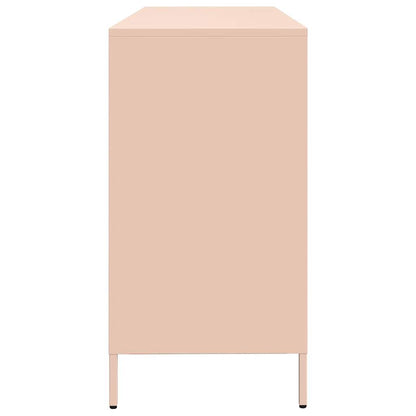 Sideboard Pink 135x39x73.5 cm Cold-rolled Steel