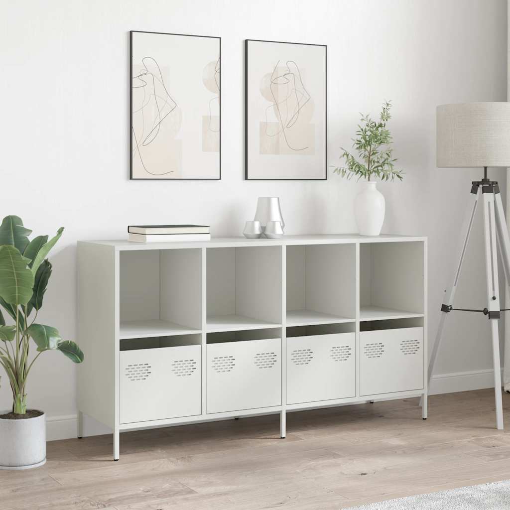 Sideboard White 135x39x73,5 cm Cold-rolled Steel