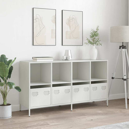 Sideboard White 135x39x73,5 cm Cold-rolled Steel