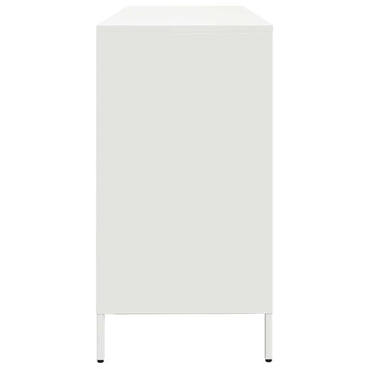 Sideboard White 135x39x73.5 cm Cold-rolled Steel