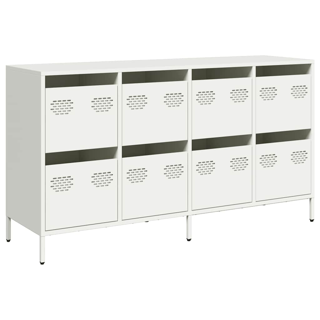 Sideboard White 135x39x73.5 cm Cold-rolled Steel